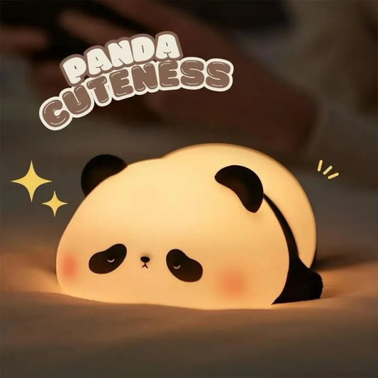 Silicone Panda Night Lamp | Cute Panda Night Light for Bedroom & Home Decor