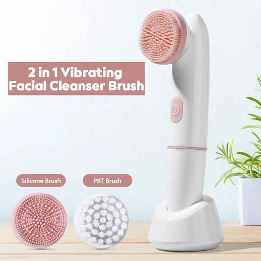 2-in-1 Electric Facial Cleansing Brush