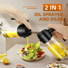 2-in-1 Oil Sprayer & Dispenser Bottle
