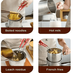 Stainless Steel Deep Frying Pot/Drainer